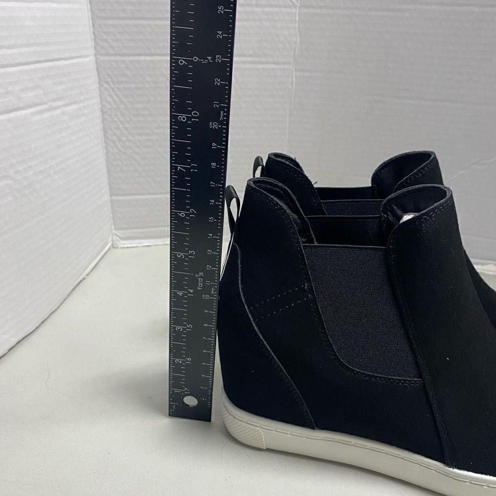 ATHLEFIT Women’s Wedge Black Booties Size 9 New With Box - Picture 4 of 12